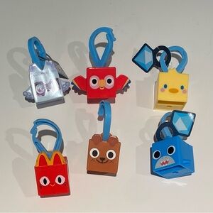 3 for $10 - McDonald’s Pet simulator keychains masked eagle, bird, chick, shark